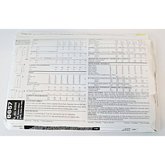 New Look 6657 Sewing Pattern Easy Mens Womens Unisex Short or Knee Length Robe - Picture 3 of 3